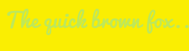 Image with Font Color BEE85A and Background Color FAEE02
